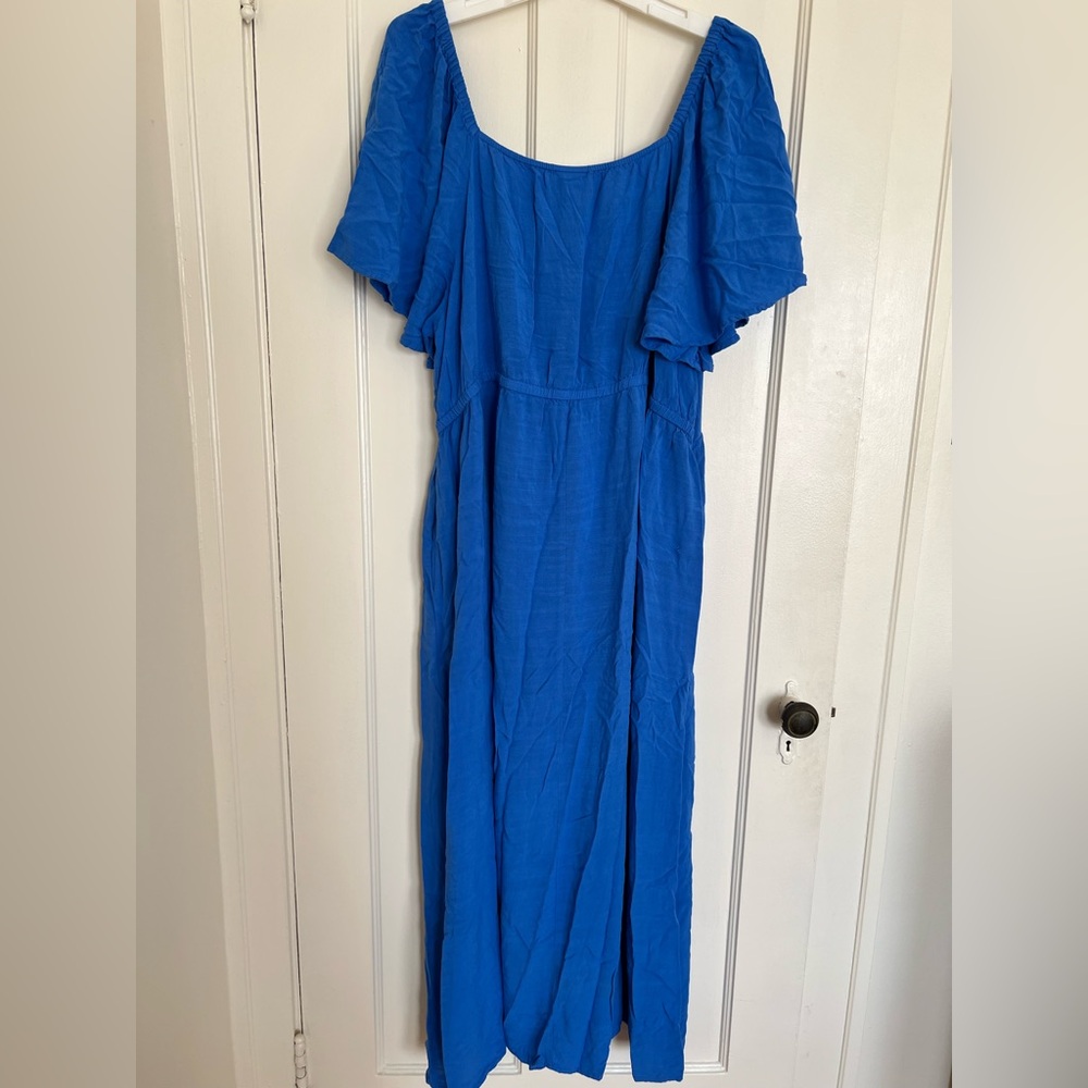 Ava & Viv Vibrant Blue Maxi Dress - Picture 4 of 4